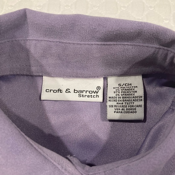 Croft and Barrow Stretch Button Down Shirt S - Picture 8 of 16